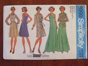 SIMPLICITY PATTERN - 6999 LADIES DRESS JUMPER FLARED SHIRT-JACKET SIZE 14 UNCUT - Imagen 1 de 2