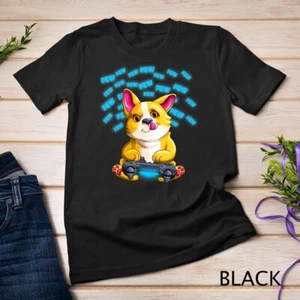 Pew Gamer Corgi Galés Divertido PewPewPew Videojuegos Regalo Camiseta Unisex - Imagen 1 de 15