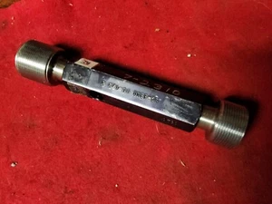 1-1/8 - 18 UNEF 2B THREAD PLUG GAGE GO NO GO P.D.'S = 1.0889 & 1.0951 - Picture 1 of 2