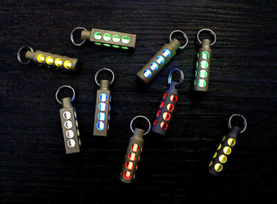 1PC TC4 Titanium Alloy Key Chain Beads Pendant Paracord Lanyard Necklace Pendant • 29.99€