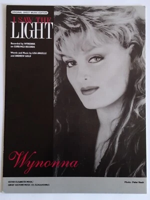 1991 I Saw The Light Wynonna Photo Cover Sheet Music Piano Voice Guitar NOS - Image 1 of 3