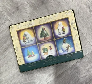 VINTAGE CLOVERLEAF Christmas/ Snowman Placemats / Tablemats SET OF 6 Boxed - Picture 1 of 5