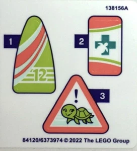 NEW LEGO FRIENDS turtle STICKER SHEET. Ships Free from NSW - Picture 1 of 1