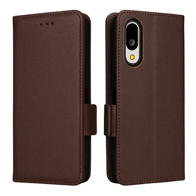 For Sharp Aquos Basio Active 3, Luxury Wallet Flip Leather Stand Case Cover - Image 1 of 4