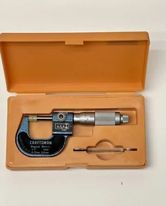 Micrómetro de dígitos métricos/inglés Mitutoyo Craftsman #38666 0-1"/0-25 mm - Imagen 1 de 8