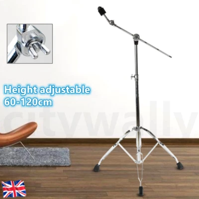 Adjustable Tornado Cymbal Boom Stand Double Braced HeavyDuty Boom/Straight Combo