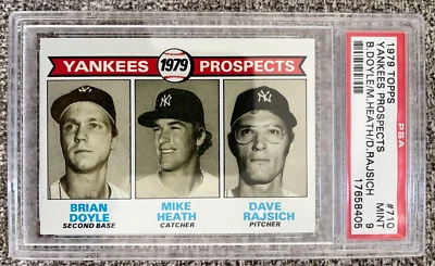 1979 TOPPS YANKEES PROSPECTS #710 Graded PSA 9 Mint - Image 1 of 2