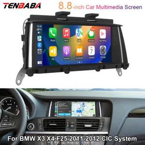 For BMW X3 X4 F25 2011 2012 CIC System 8.8'' Touch Screen Radio Stereo Carplay - Foto 1 di 12