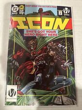 Icon #1, Milestone/DC, 1993; 1st appearance of Icon and Rocket, Static preview
