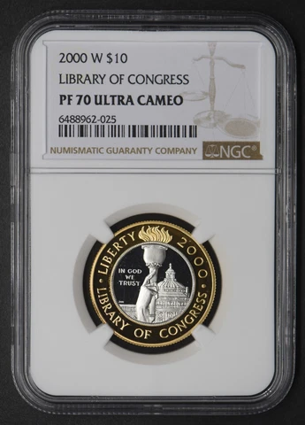 2000-W Gold $10 Library of Congress NGC PF  70 Ultra Cameo -COINGIANTS0 Cover