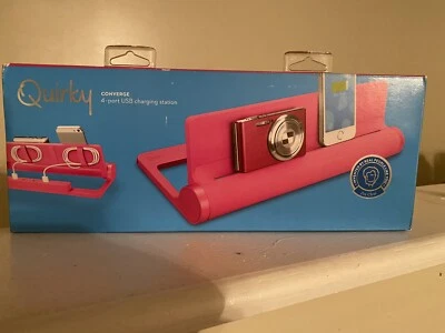 Brand New Quirky Converge 4-Port USB Charging Station PCVG3-PK01 Pink - Image 1 of 4