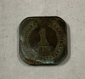 1941 Malaya 1 One Cent Coin Circulated Malaysia - Picture 1 of 2