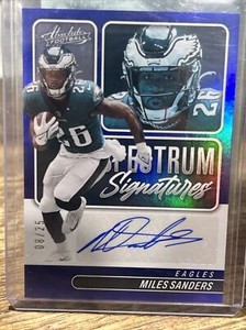 2022 Panini Absolute Football Spectrum Signatures Mikes Sanders /25