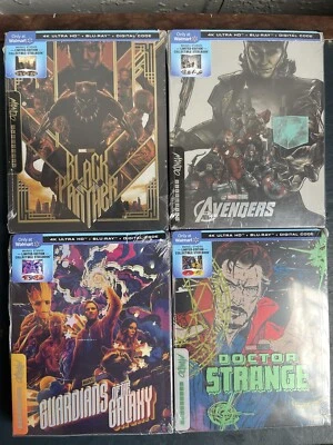 Marvel Mondo 4K UHD + Blu-Ray + Digital Copy Steelbook Lot Foto 1 de 4