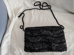 Vintage Walborg Black beaded purse Made in Macau  - Picture 1 of 4