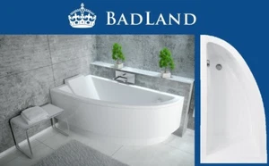 Eckbadewanne Badewanne Wanne Acryl 150x70 RECHTS Schürze! Ablauf! Füße! GRATIS! - Bild 1 von 5