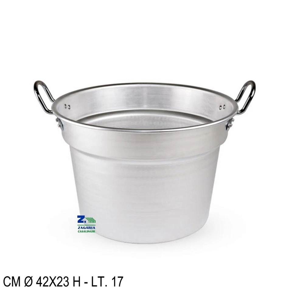 CALDAIA ALLUMINIO DIAM. CM 42X23 H LINEA LUX PROFESSIONALE CAPACITA' 17 LT. - Immagine 1 di 1