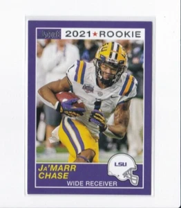 JA'MARR CHASE 2021 PANINI CHRONICLES DRAFT PICKS SCORE ROOKIE CARD-SHIPS FREE - Picture 1 of 21