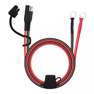 SAE Extension Cable 2FT 10AWG SAE Battery Connector Ring Terminal Harness Acce - Picture 1 of 7
