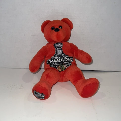 Chicago Blackhawks 2013 Champions 8” bear Cover