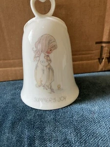 Precious Moments Keramik Glocke Summer's Joy Enesco 1986 4" hoch - Bild 1 von 4