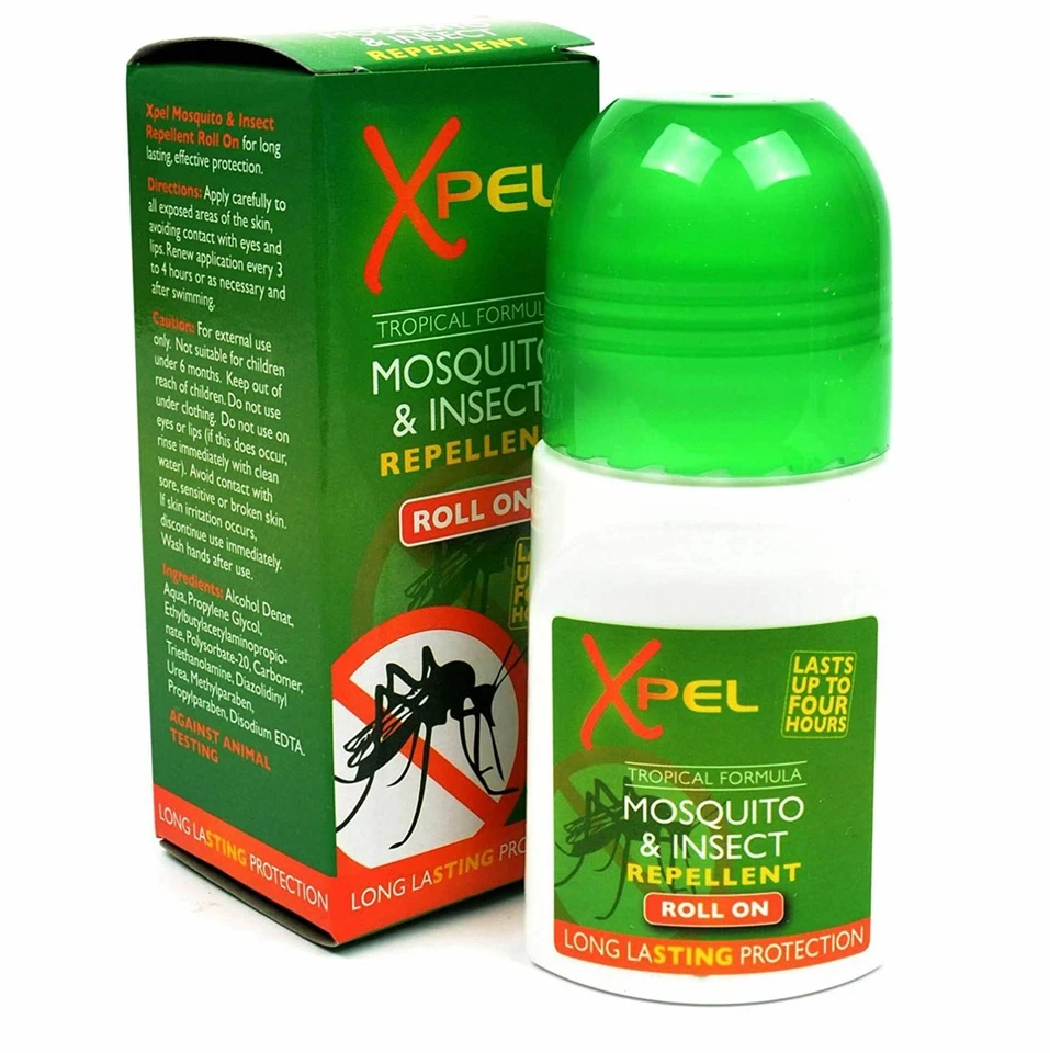 2x XPEL Mosquito and Insect Repellent Roll on - 75ml