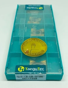TQJ 27-1.30-0.08 CGTT9080 5 pcs for Parting&Grooving 4 cutting edge TaequTec NEW - Picture 1 of 6