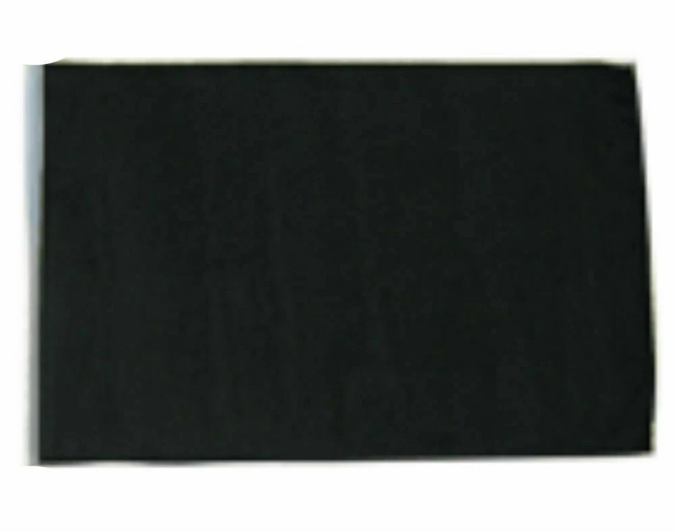 12x18 SOLID Black Plain Flag 12'x18' sleeved sleeve garden pole 100D - Image 1 of 1