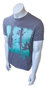 Camisa de manga corta gris surf Disney Mickey Mouse O'Ahu para hombre talla pequeña - Imagen 1 de 3