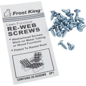 Frost King Outdoor Chair Webbing Screws (20-Pack) ZP1 Frost King ZP1 - Picture 1 of 3