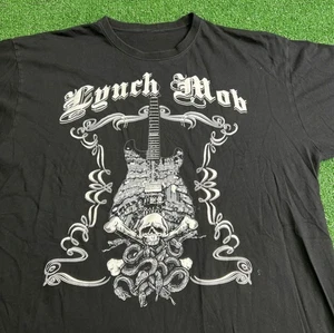 Camiseta De Colección Lynch Mob Band Negra Gráfica Manga Corta Para Hombre GE359 - Imagen 1 de 3