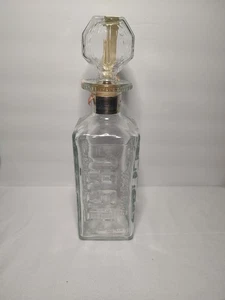 Vintage Walkers Deluxe Bourbon Dekanter Glasflasche 1910er Nummernschilder - Bild 1 von 4