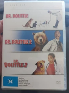 Dr Dolittle 1 + 2 + 3 DVD Very Good Condition Region 4 VGC Free Shipping - Picture 1 of 4