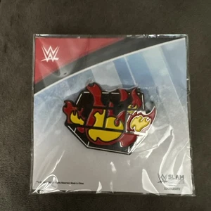 WWE Slam Crate Hell in a Cell Cage Fire Pin Button. 2021 Loot Crate Exclusive - Picture 1 of 5