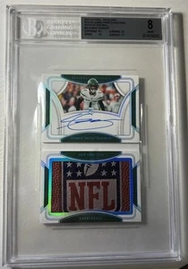 AHMAD "SAUCE" GARDNER 2022 National Treasures RC NFL Shield Ball Patch Auto /10 - Picture 1 of 2