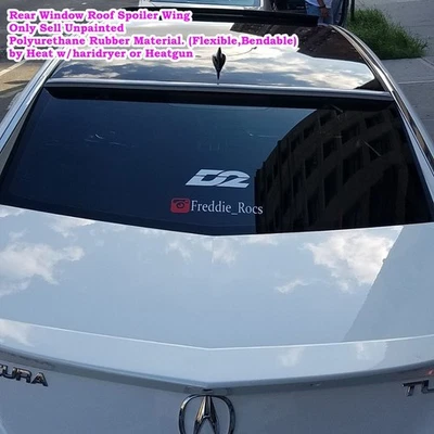 Flat Black 229R Type Rear Window Roof Spoiler Wing Fits 2009~2014 Acura TL Sedan - Image 1 of 4