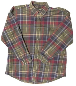 Camicia Orvis Heritage Wash Windowpane a quadri manica lunga con bottoni taglia XXL - Foto 1 di 7