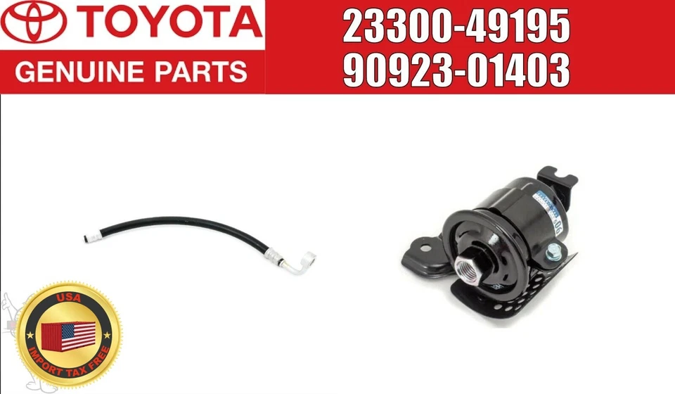 Toyota Supra MK4 JZA80 2JZ-GTE 2JZ-GE 93-98 Genuine Fuel Filter & Hose Set OEM - Imagem 1 de 4