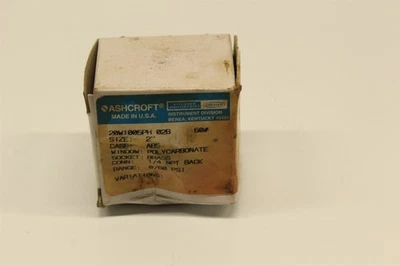 Vintage Pressure Gauge 0/60 PSI Brass Socket 2" Diameter #20W1005PH 02B - Image 1 of 4