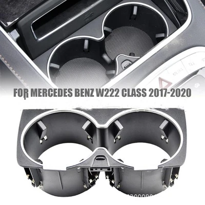 Center Console Drinks Cup Holder Black For Mercedes Benz W222 S-Class 2018-2020 - Imagem 1 de 4