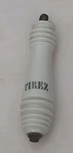 ANCIENNE POIGNÉE PORCELAINE CHASSE D' EAU WC TIREZ  - Imagen 1 de 7