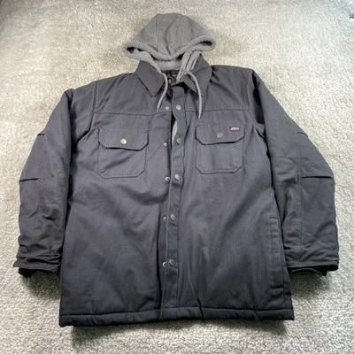 Chaqueta Dickies Para Hombre Mediana Cremallera Completa A Presión Edredón Forrado Con Capucha Ropa de Trabajo Aislada Foto 1 de 4