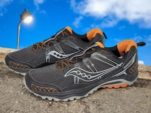 Scarpe Saucony Excursion TR10 Uomo 11 Nero Grigio Arancione Escursione Corsa Atletica Passeggiata - Foto 1 di 8
