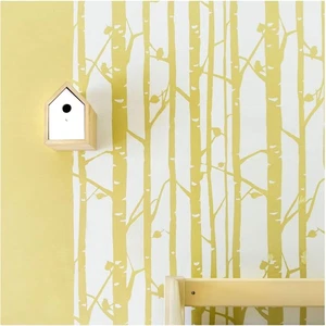 Versatile 24x37 in Birch Forest Stencil - Reusable for Stunning Walls - Picture 1 of 11