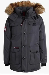 CANADA WEATHER GEAR Men's Winter Coat - Heavyweight Canvas Parka Jacket Size 2XL - Picture 1 of 10