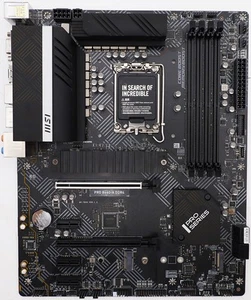 Carte mère MSI PRO B660-A DDR4 ATX DDR4 PCIe slot 4.0 x16 2 x slot M.2 Gen4 - Photo 1/2