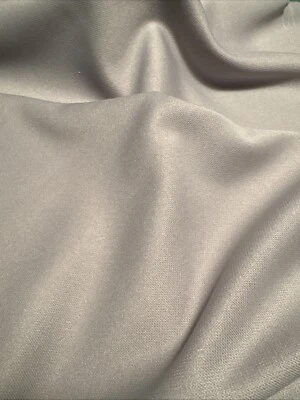 Vintage Polyester Double Knit Fabric 2+ Yards 60" Wide, Taupe Warm Gray - Image 1 of 4