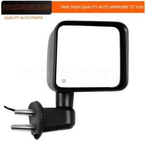 Black Fit For 2007-2017 Jeep Wrangler Right Side Mirror Manual Power Heated - Bild 1 von 10