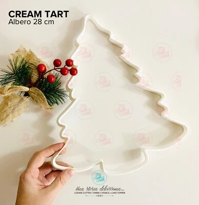 MY SWEET CUTTER Cream Tart Stampo Maxi Albero Natale Cookie Cutter Formine Biscotti 28cm