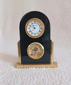 Vtg. Joe Camel Hamilton Marquis II Gold & Black Mini Clock RJRTC Cigarettes - Picture 1 of 15